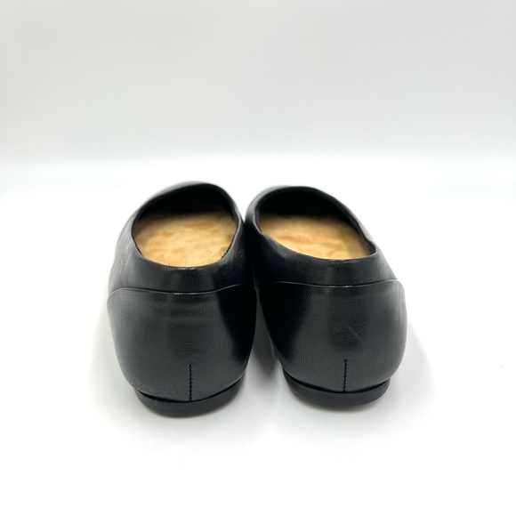 6WW 6 X-WIDE SoftWalk Womens Sonoma Black Leather Round Toe Ballet Flats Shoes - Picture 8 of 12